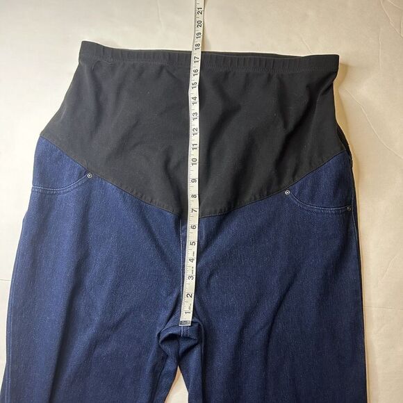 TIME AND TRU Skinny Jeans Womens Maternity SIZE XL Blue Denim Pull-On Casual - Picture 6 of 7